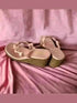 Pastel Pink Studded Wedges - cunei